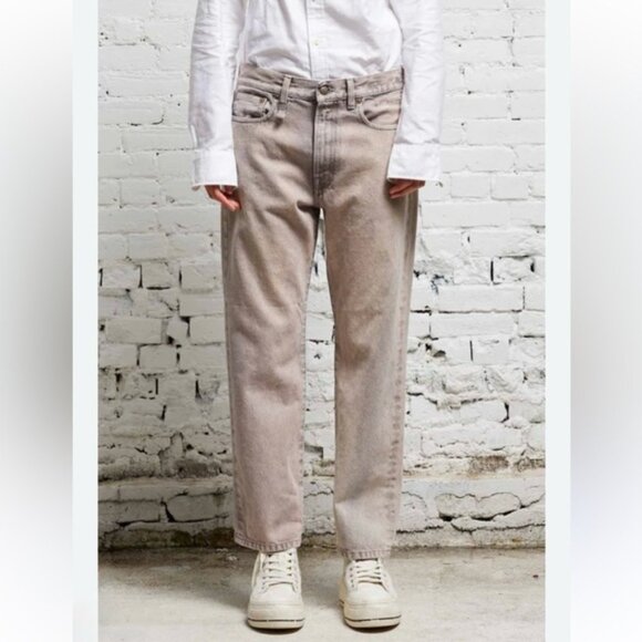 R13 Boyfriend Jean in color Sunfade Mauve - Picture 2 of 8